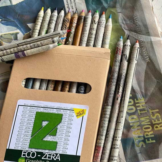 12 Colour Pencils - Eco Zera Pencils - Dilwana - botswana online shopping