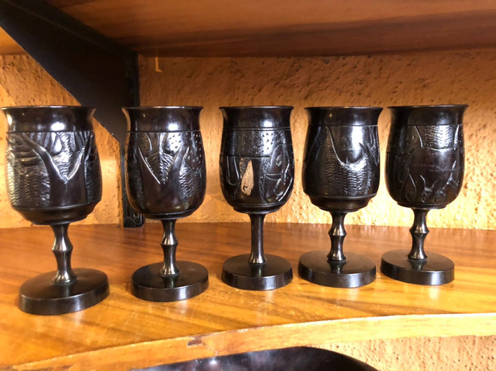 African Mahogany wine cup - Dilwana - botswana online shopping