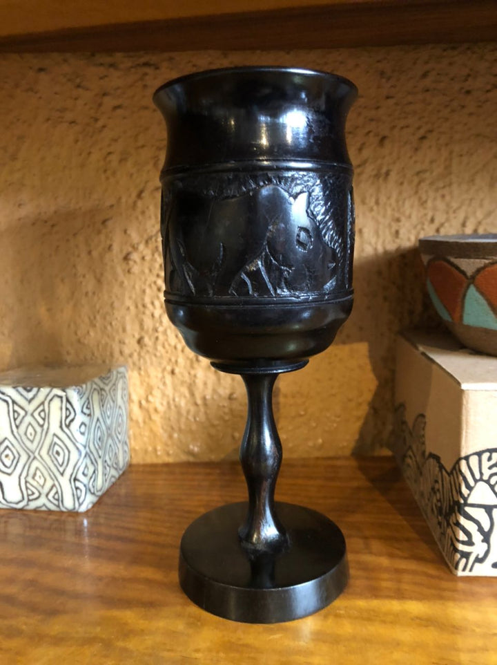 African Mahogany wine cup - Dilwana - botswana online shopping