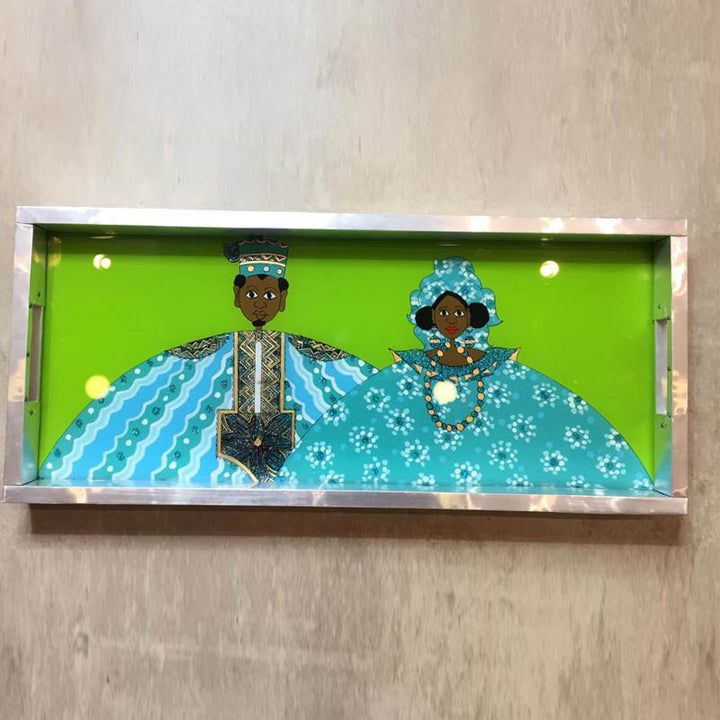 Aluminium painted tray - Dilwana - botswana online shopping