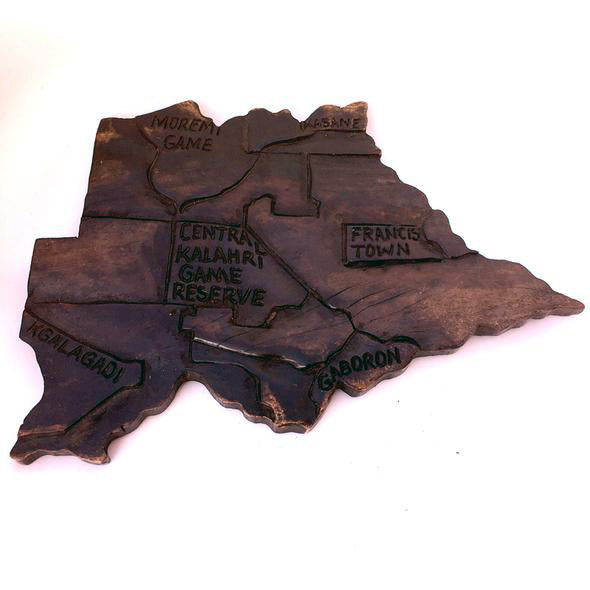 Botswana Map-African handicraft-Dilwana-African craft market