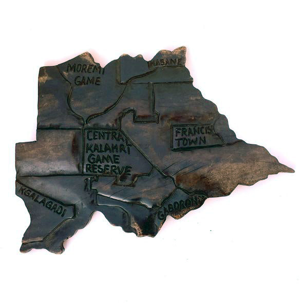 Botswana Map-African handicraft-Dilwana-African craft market