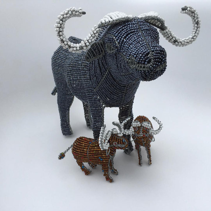 African craft - Buffalo beadwork - Wired and bead craft