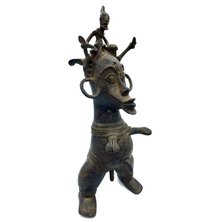 African craft-Congo Fertility Doll Bronze