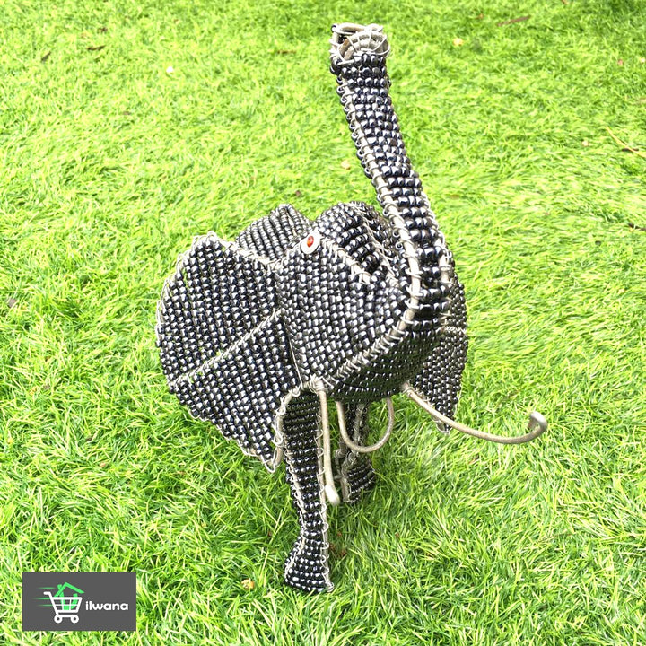 African Beadwork-Elephant wired and bead-African craft