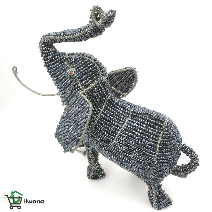 Elephant-Dilwana-Botswana online shopAfrican Beadwork-Elephant wired and bead-African craft