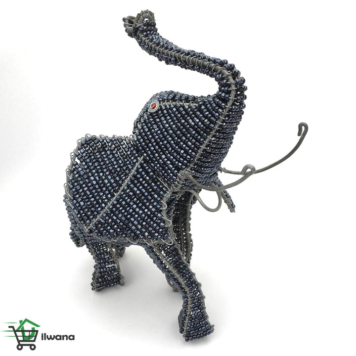 African Beadwork-Elephant wired and bead-African craft