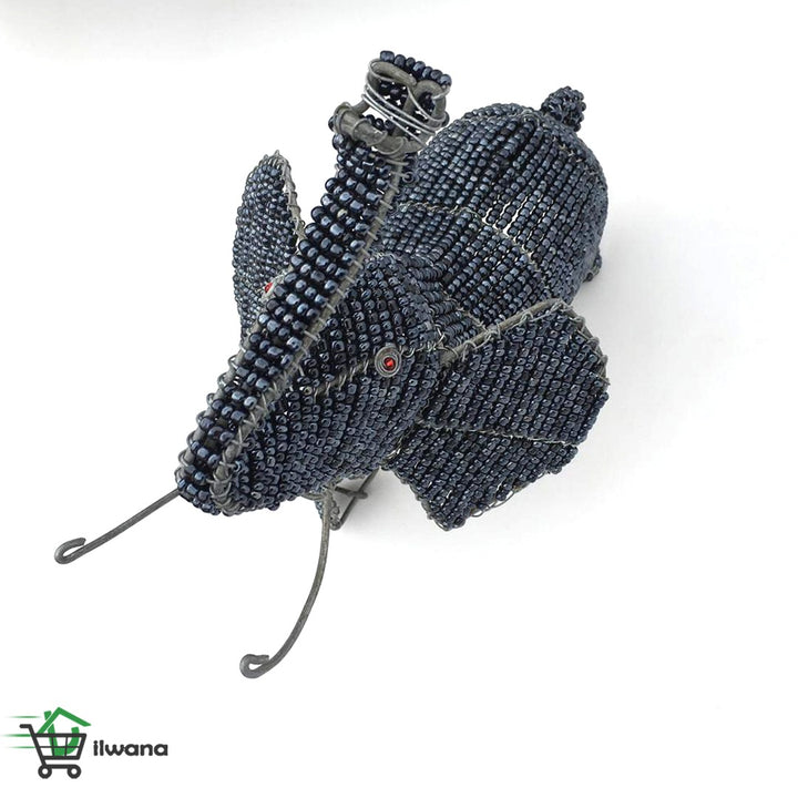 African Beadwork-Elephant wired and bead-African craft