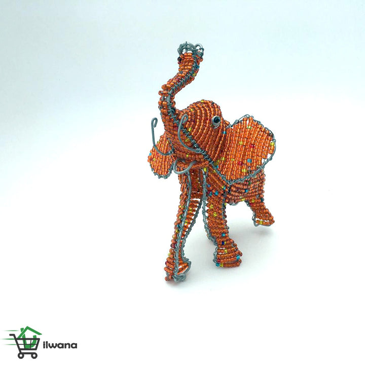 African Beadwork-Elephant wired and bead-African craft