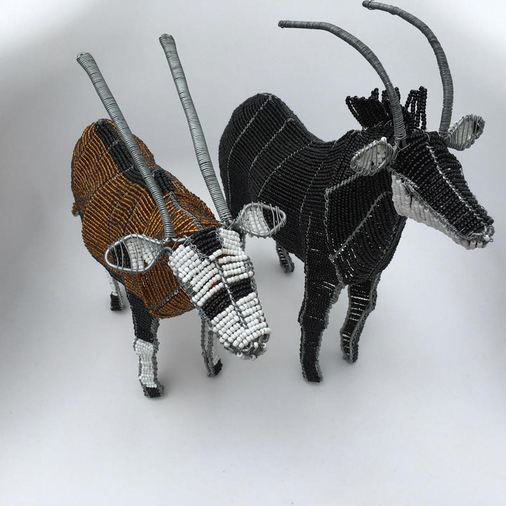 Gemsbok Wired and Beads - African Craft - Dilwana - botswana online shopping