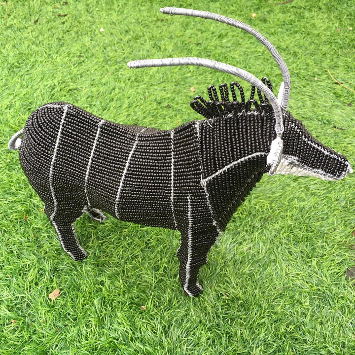 African beadwork-Gemsbok Wired and Beads-African craft