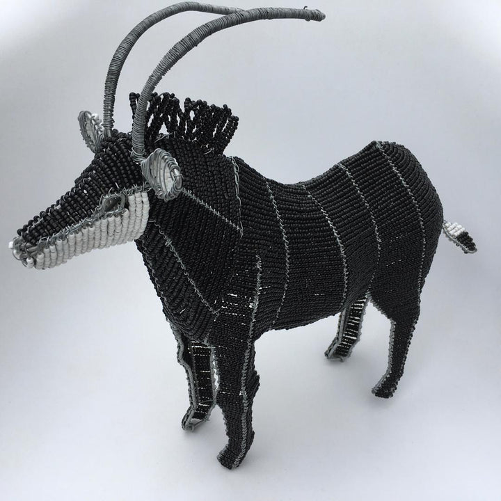 African beadwork-Gemsbok Wired and Beads-African craft