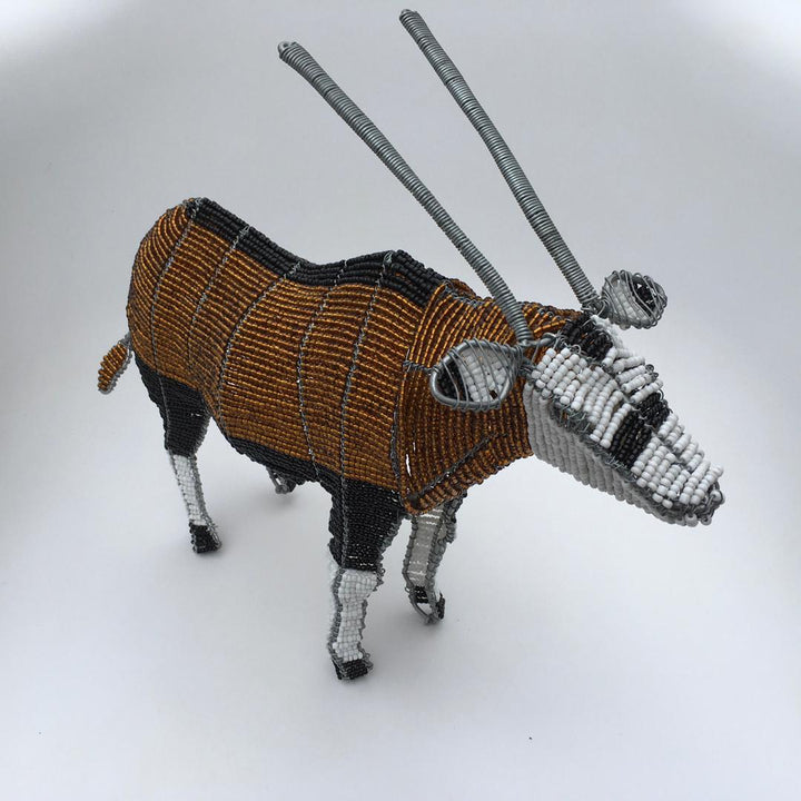 African beadwork-Gemsbok Wired and Beads-African craft