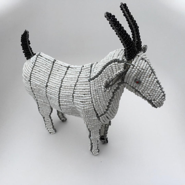 African craft - Goat Wired and Beads - African beadwork