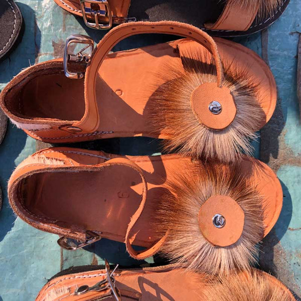 Handmade Leather Sandals from Botswana