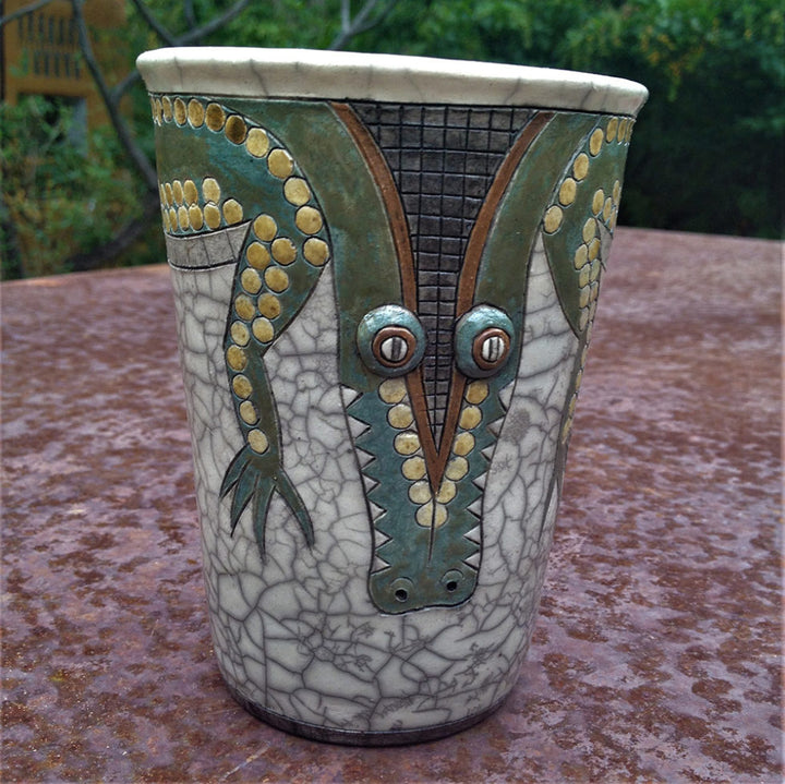 Handmade clay mug | Terra Cotta pottery - Dilwana - botswana online shopping