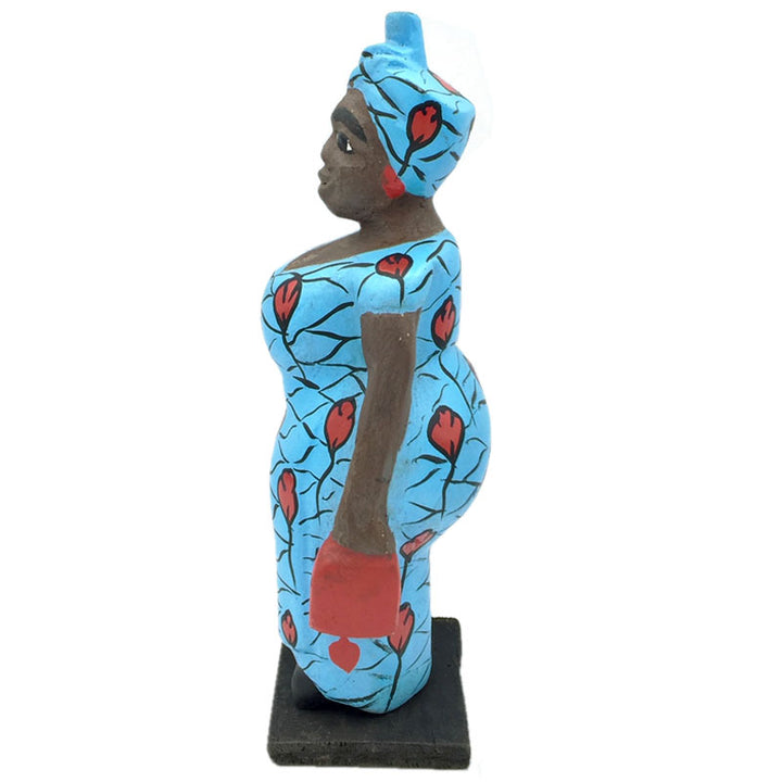 Mama west wooden doll from Ivory Coast - Dilwana - botswana online shopping