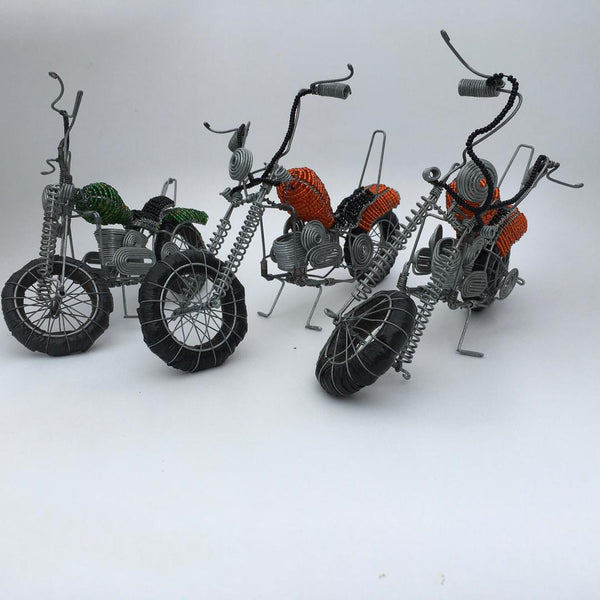 Motorcycle Wired and Beads - African Craft - Dilwana - botswana online shopping
