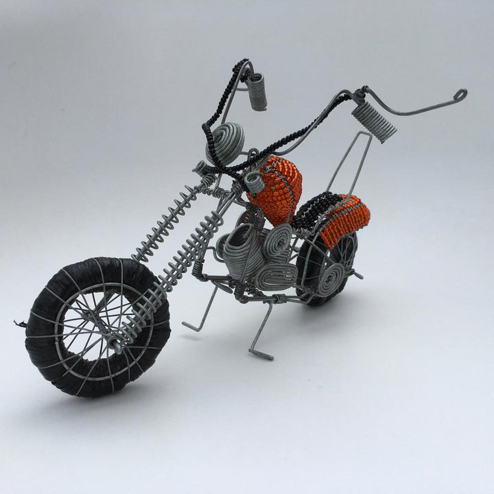 African craft-Motorcycle Wired and Beads