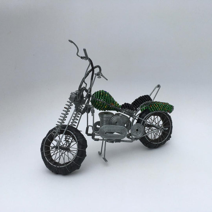 African craft-Motorcycle Wired and Beads
