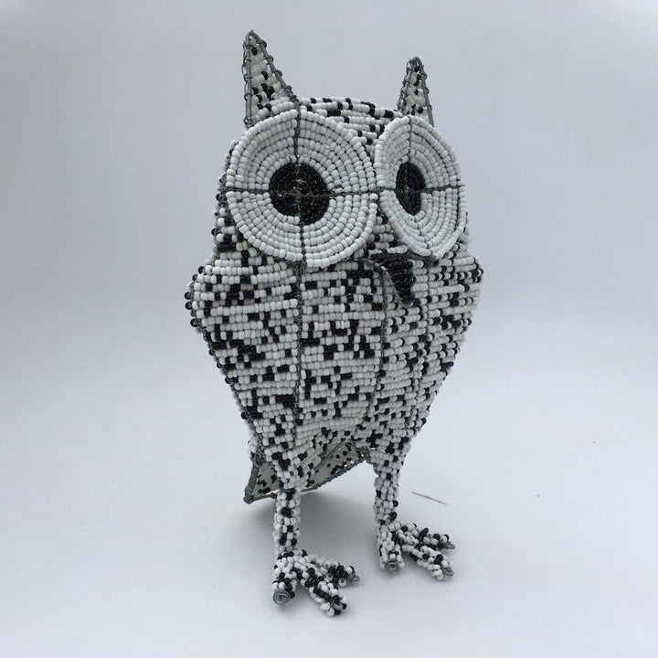Owl Beadwork-African beadwork-African craft-Dilwana.com