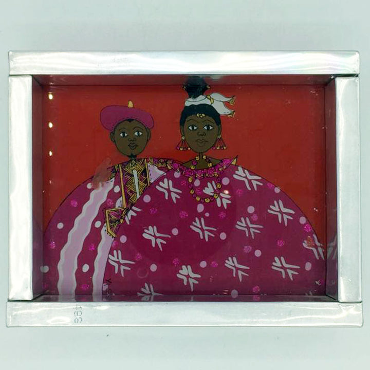Painting on glass framed in Aluminium - Dilwana - botswana online shopping