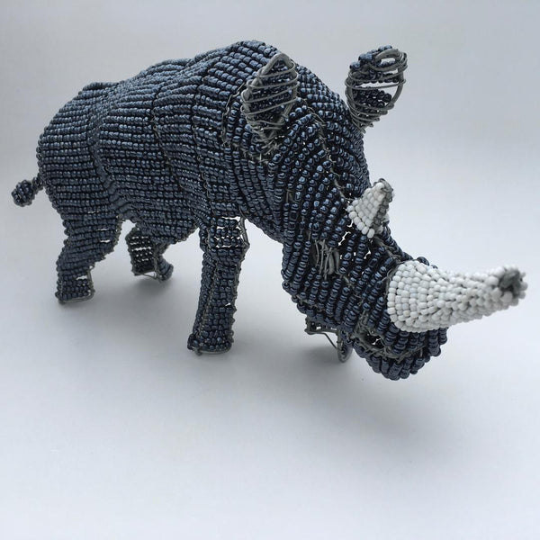 Rhino Beadwork-African beadwork-African craft-Dilwana.com