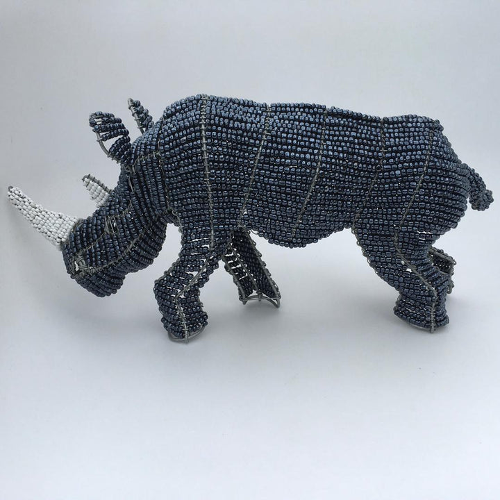 African beadwork-Rhino Wired and Beads-African craft
