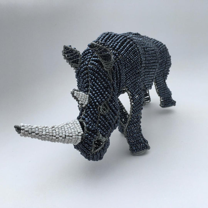 African beadwork-Rhino Wired and Beads-African craft