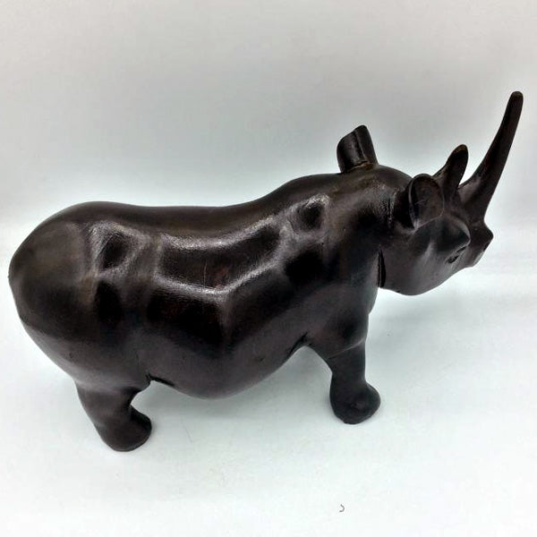Rhino from Jacaranda wood - African handcraft-Dilwana