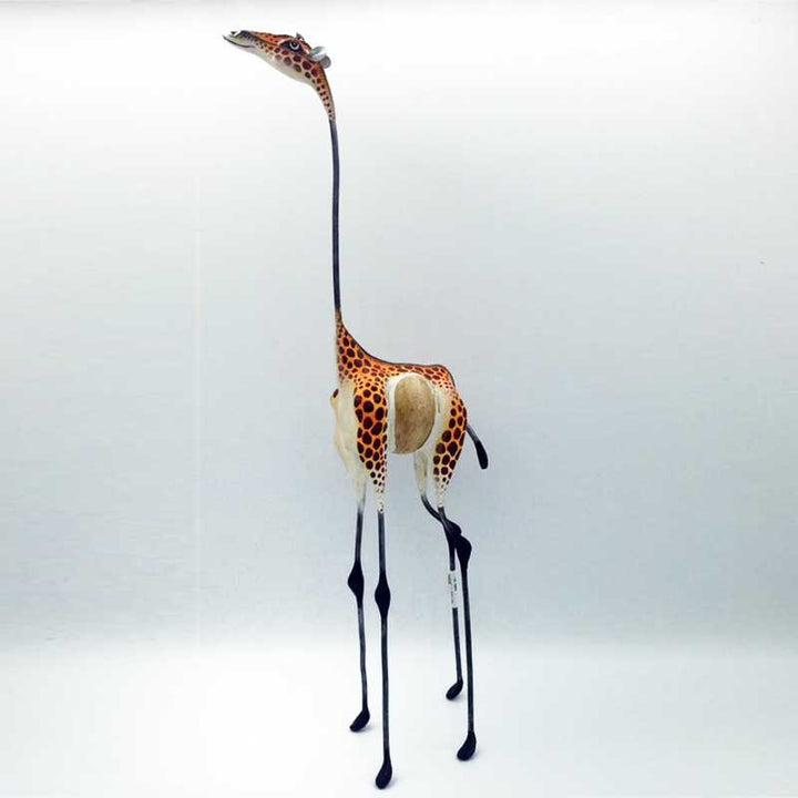 Stand handmade Zebra and Giraffe - African craft - Dilwana - botswana online shopping
