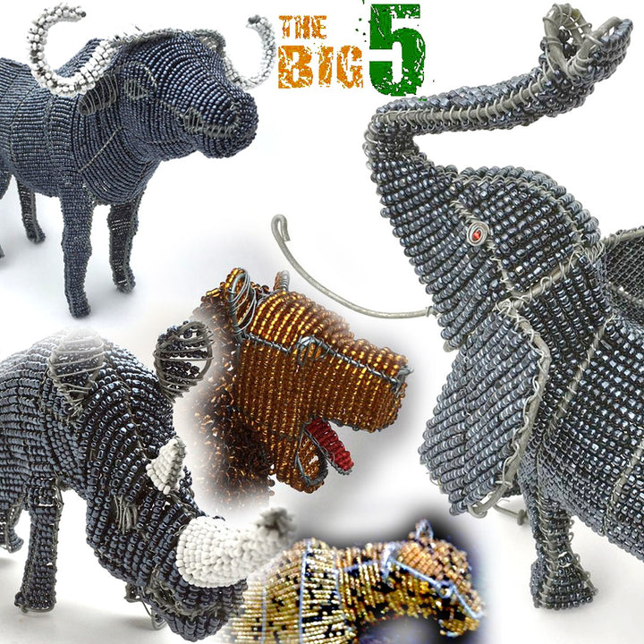 The Big Five Wired and Beads - African Craft - Dilwana - botswana online shopping
