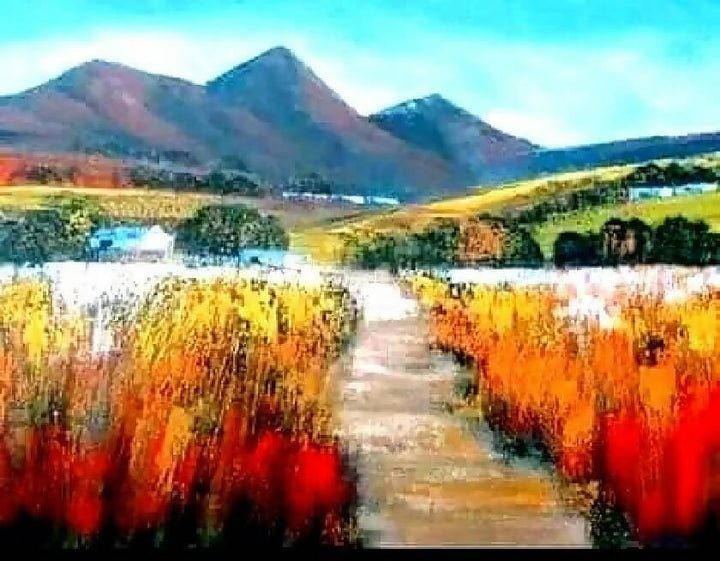 Original Landscape Acrylic on Stretched Canvas - Paul Schone - Dilwana - botswana online shopping