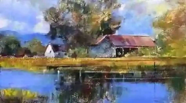 Original Landscape Acrylic on Stretched Canvas