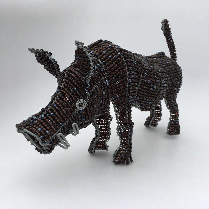 African craft-Warthog Wired and Beads-African beadwork