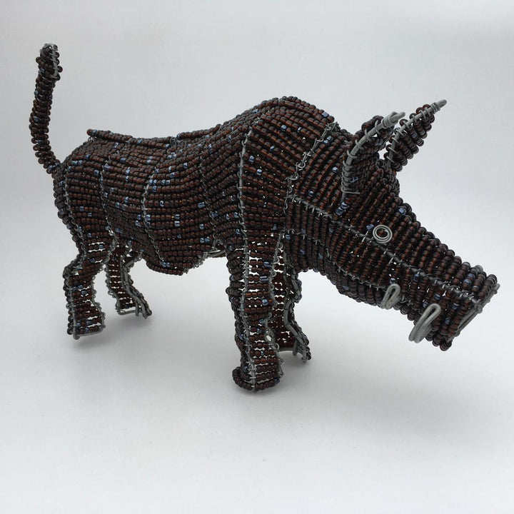 African craft-Warthog Wired and Beads-African beadwork