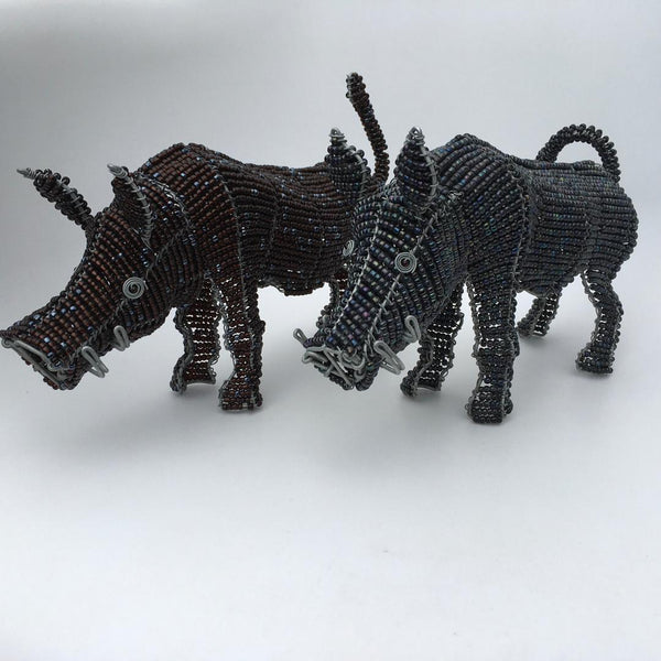 Warthog Wired and Beads - African Craft - Dilwana - botswana online shopping