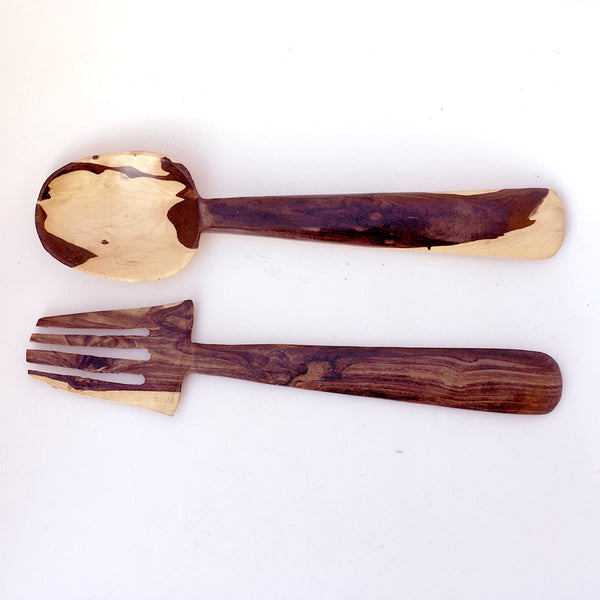 Wooden Fork and Spoon - African craft