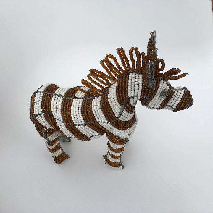 African craft beadwork-Zebra Wired and Beads