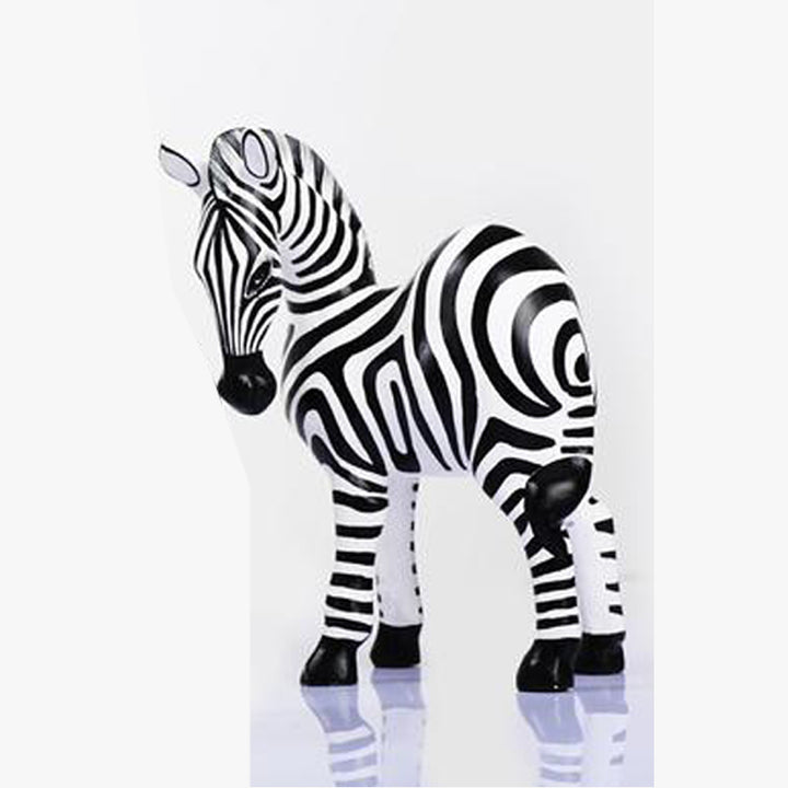 Zebra wooden painted med - Dilwana - botswana online shopping