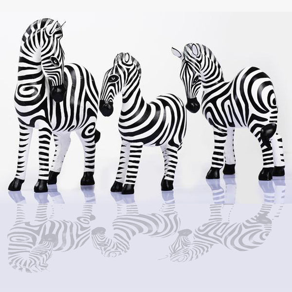 Zebra wooden painted med