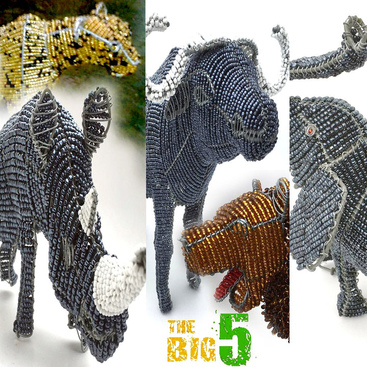 The Big Five Wired and Beads - African Craft - Dilwana - botswana online shopping