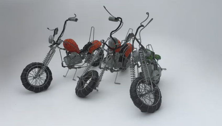 African craft-Motorcycle Wired and Beads