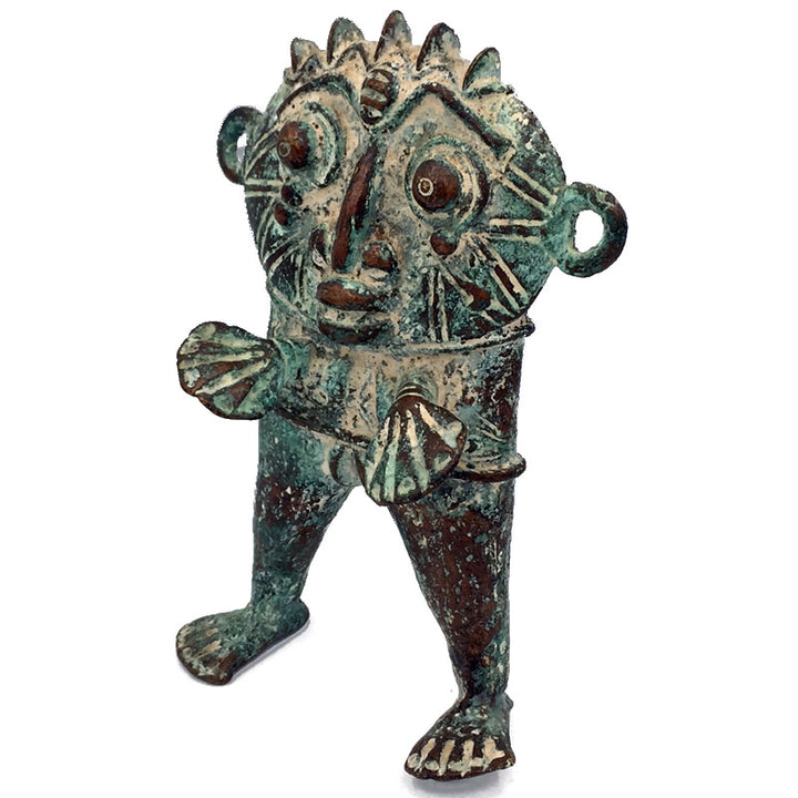 African craft-Congo (Kungu) fertility doll bronze