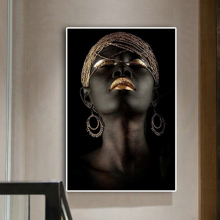 Contemplator Black African Woman Oil Painting - Dilwana - botswana online shopping