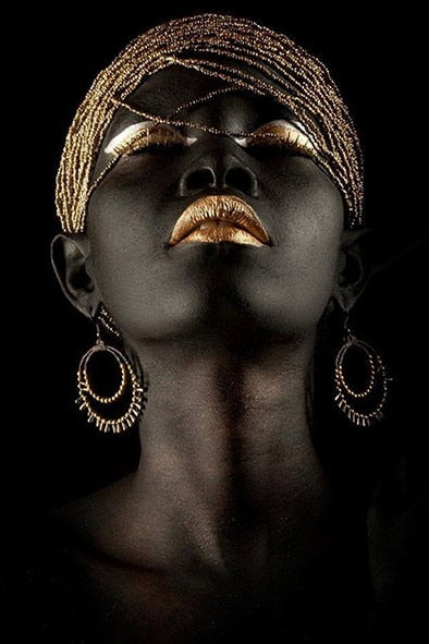 Contemplator Black African Woman Oil Painting - Dilwana - botswana online shopping