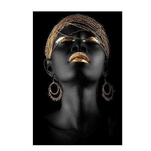 Contemplator Black African Woman Oil Painting - Dilwana - botswana online shopping