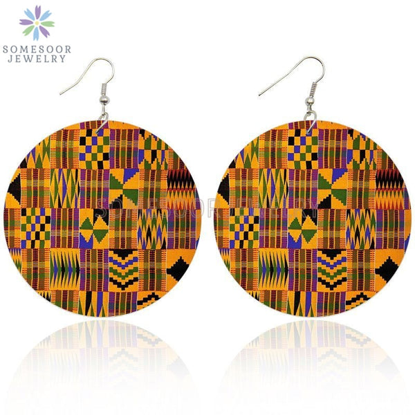 African Fabric Bohemian Wooden