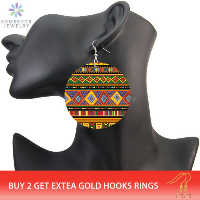 African Fabric Bohemian Wooden - Dilwana - botswana online shopping