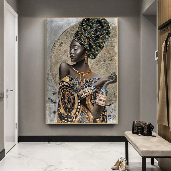 African Black Woman Graffiti - Dilwana - botswana online shopping